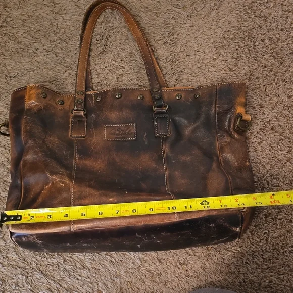 Patricia Nash Distressed Brown Leather Tote - Picture 12 of 13